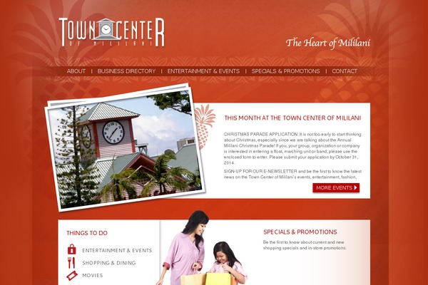 towncenterofmililani.com site used Tcm