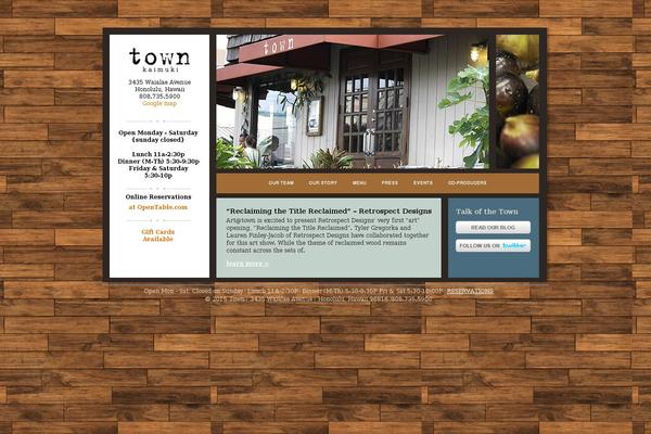 Town theme site design template sample