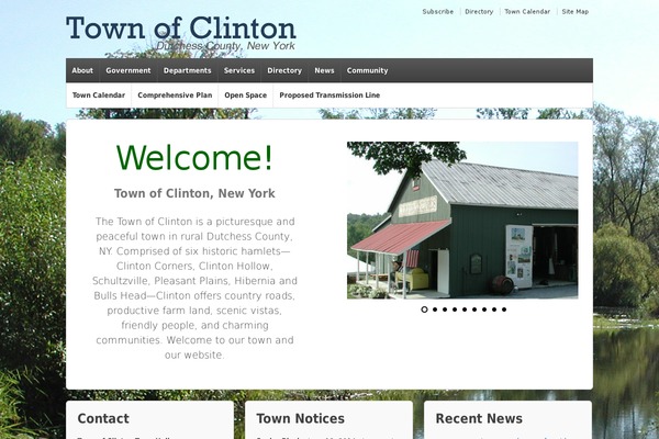 townofclinton.com site used Responsive-child-theme