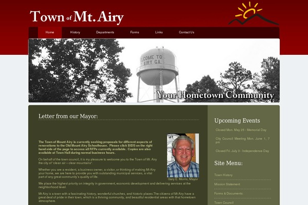 townofmtairy.com site used Kayacustom