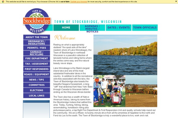 townofstockbridge.org site used Townofstockbridge