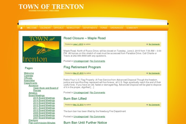 townoftrenton.info site used All Orange