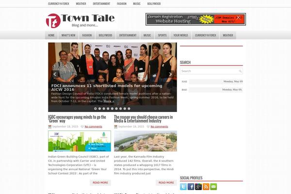 towntale.in site used NewsZone