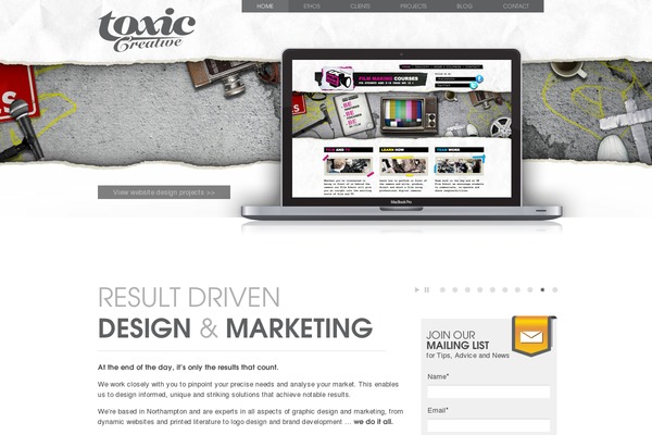 toxiccreative.co.uk site used Martial Lite