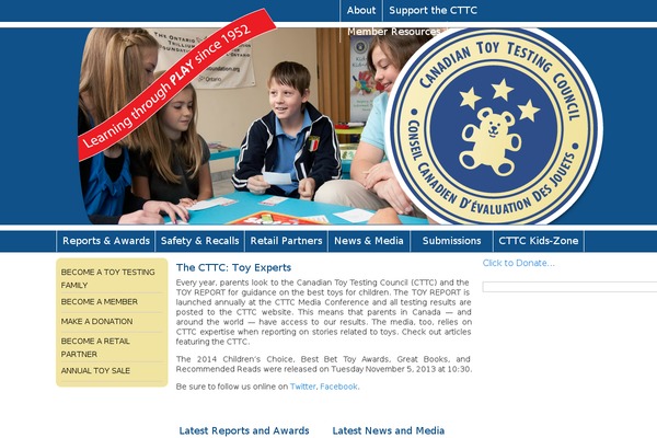 toy-testing.org site used Cttc