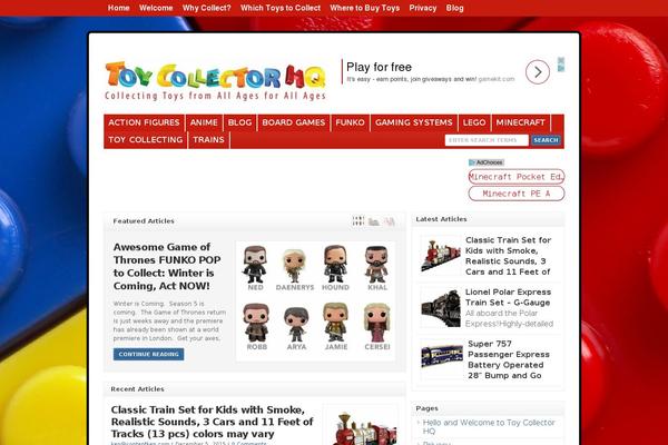 toycollectorhq.com site used Wp Clear321
