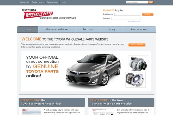 Toyota theme site design template sample