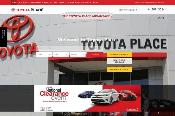 toyotaplace.com site used Dealer Inspire