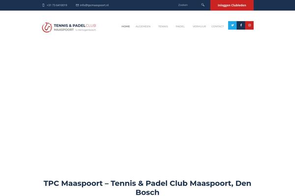 tpcmaaspoort.nl site used Tennisclub-child