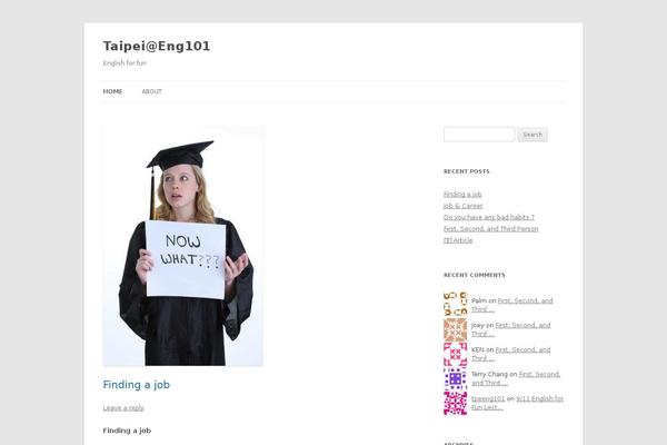 WordPress website example screenshot
