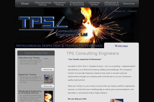 Tps theme site design template sample
