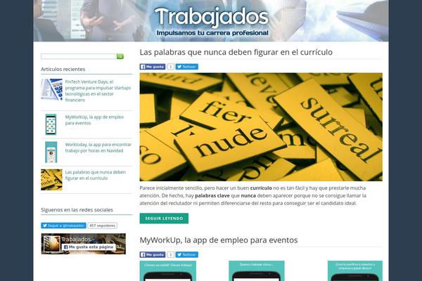 trabajados.com site used Viue-responsive