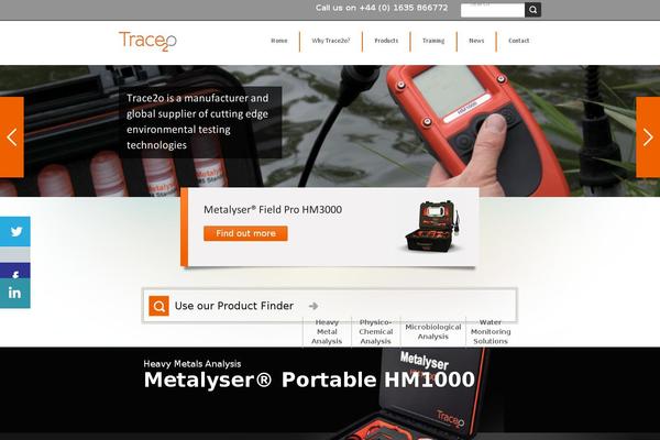trace2o.com site used Trace2o
