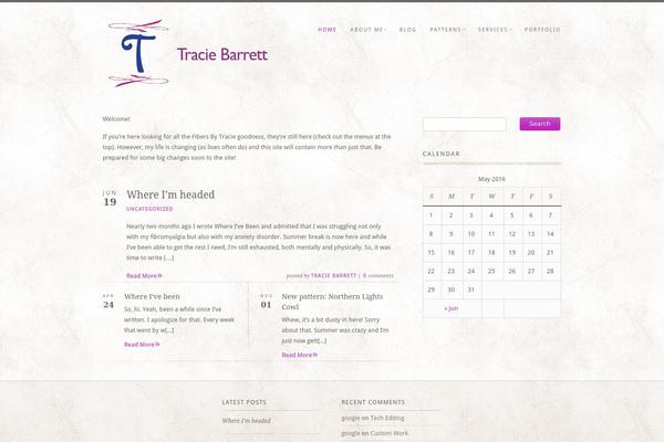 traciebarrett.com site used The Cotton
