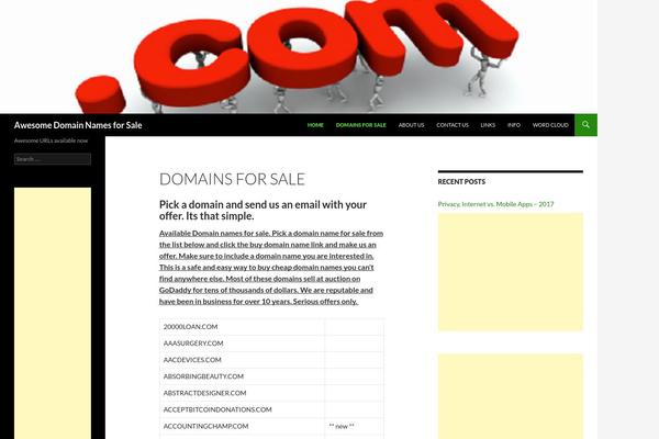 Twenty Twelve theme site design template sample