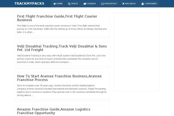 trackmypacks.com site used Trackmypacks