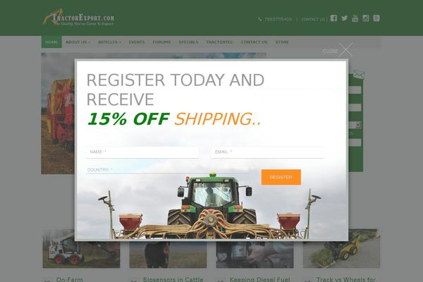 tractor theme websites examples