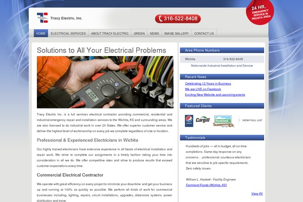 tracyelectricinc.com site used Trac