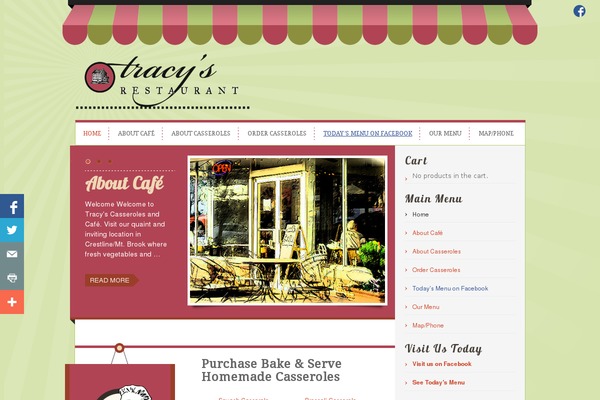 tracysfinefood.com site used Tracys