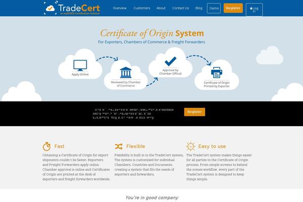 tradecert.com site used Trade-cert
