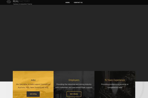 Realfactory theme site design template sample