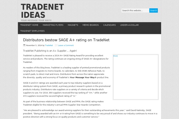 WordPress website example screenshot