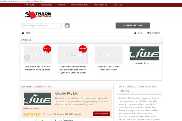 tradeportfolio.com.au site used Dt