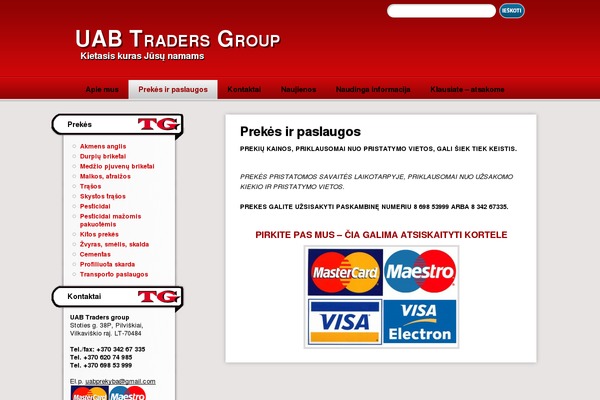 tradersgroup.lt site used RedBel