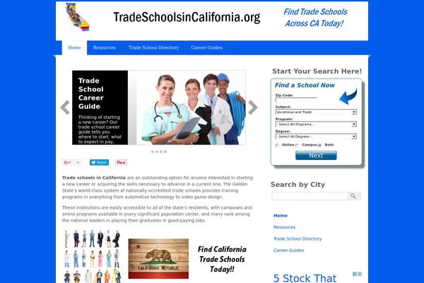 tradeschoolsincalifornia.org site used Clickbump