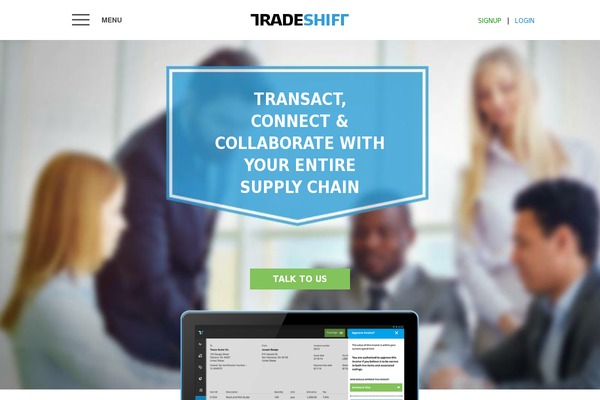 tradeshift.com site used Tradeshift