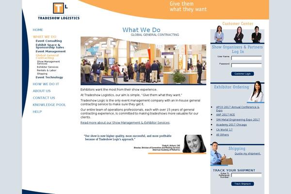 tradeshowlogistics.com site used Tl-website-blog-2013-centered