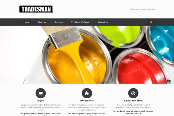 Vantage theme site design template sample