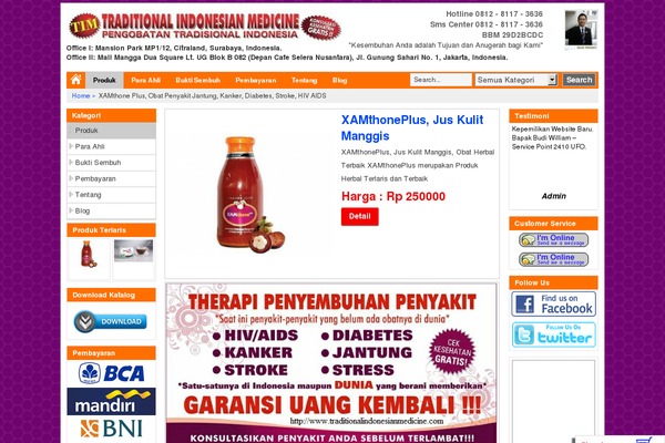 traditionalindonesianmedicine.com site used New