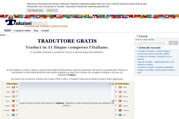 Site using TraduttoreV4 plugin