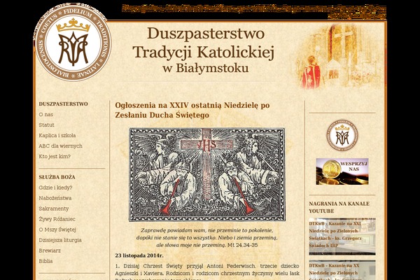 tradycjakatolicka.pl site used Tradycja