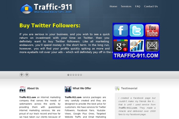 Inspire theme site design template sample