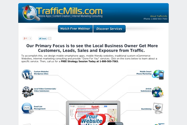trafficmills.com site used Trafficmills-theme