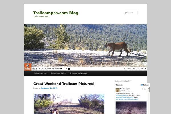 trailcamproblog.com site used Twenty Eleven