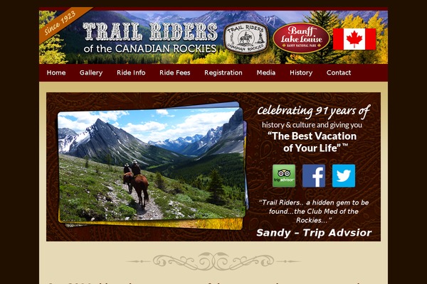 trailridevacations.com site used Inspyretheme