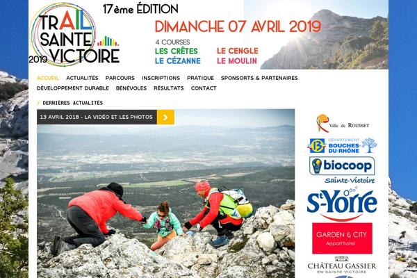 trailsaintevictoire.fr site used Trails