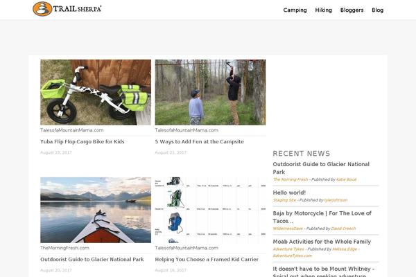 Generatepress_child theme site design template sample