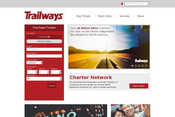 trailways.com site used Trailways2018