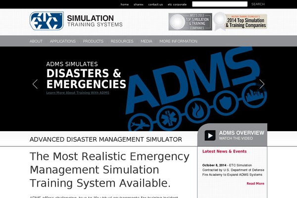 trainingfordisastermanagement.com site used Etc-simulation