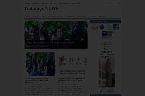 trainingsnews.com site used Newsze