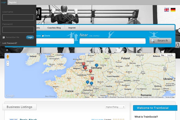 Vantage theme site design template sample