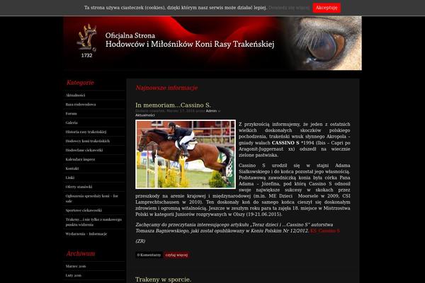 Horse theme site design template sample