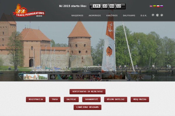 trakupusmaratonis.lt site used Trakai
