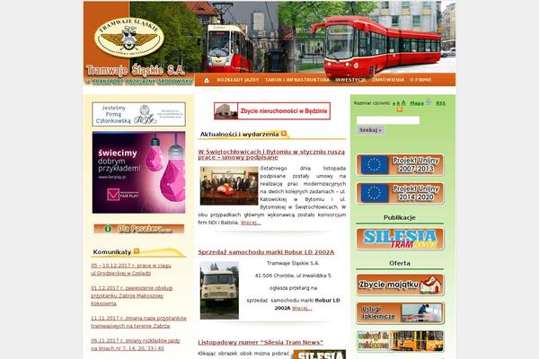 tram-silesia.pl site used Ts
