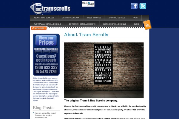 tramscrolls.com.au site used Snowblind