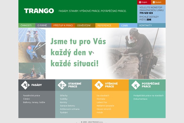 trango.cz site used Trango
